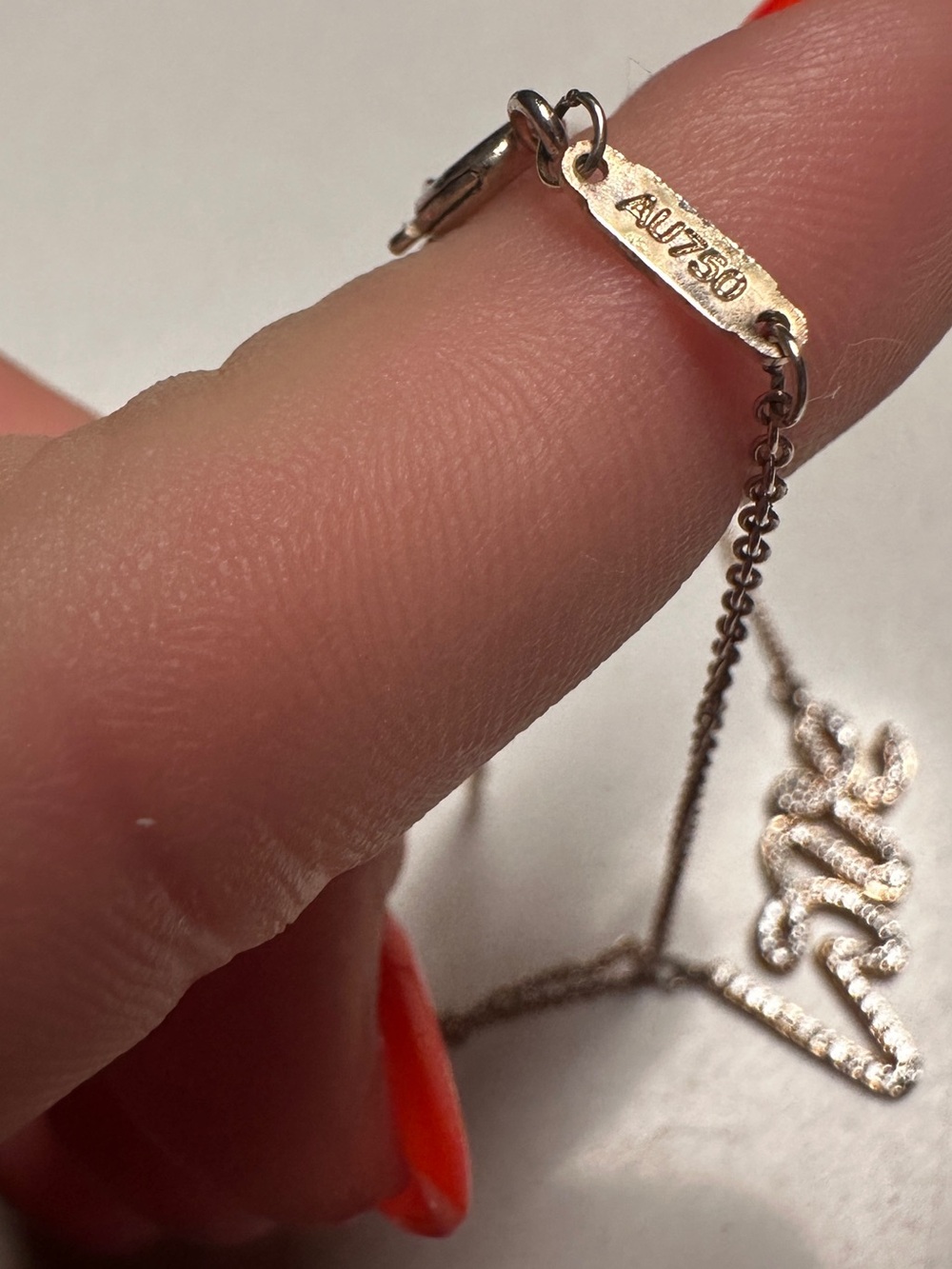 Tiffany & Co. Paloma's Graffiti Love Pendant Necklace 18K Yellow Gold/Diamonds - Picture 6 of 12